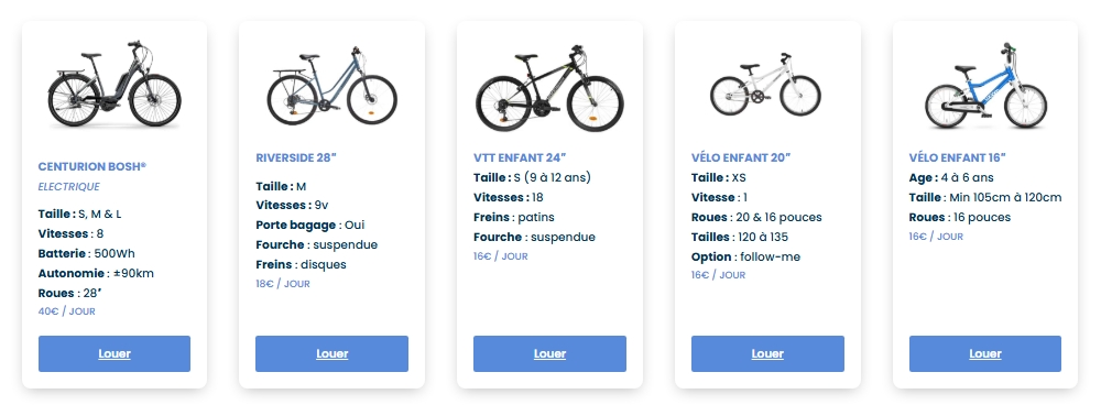Gite et Location de velo Amboise 